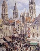 Camille Pissarro, Rue de I-Epicerie,Rouen